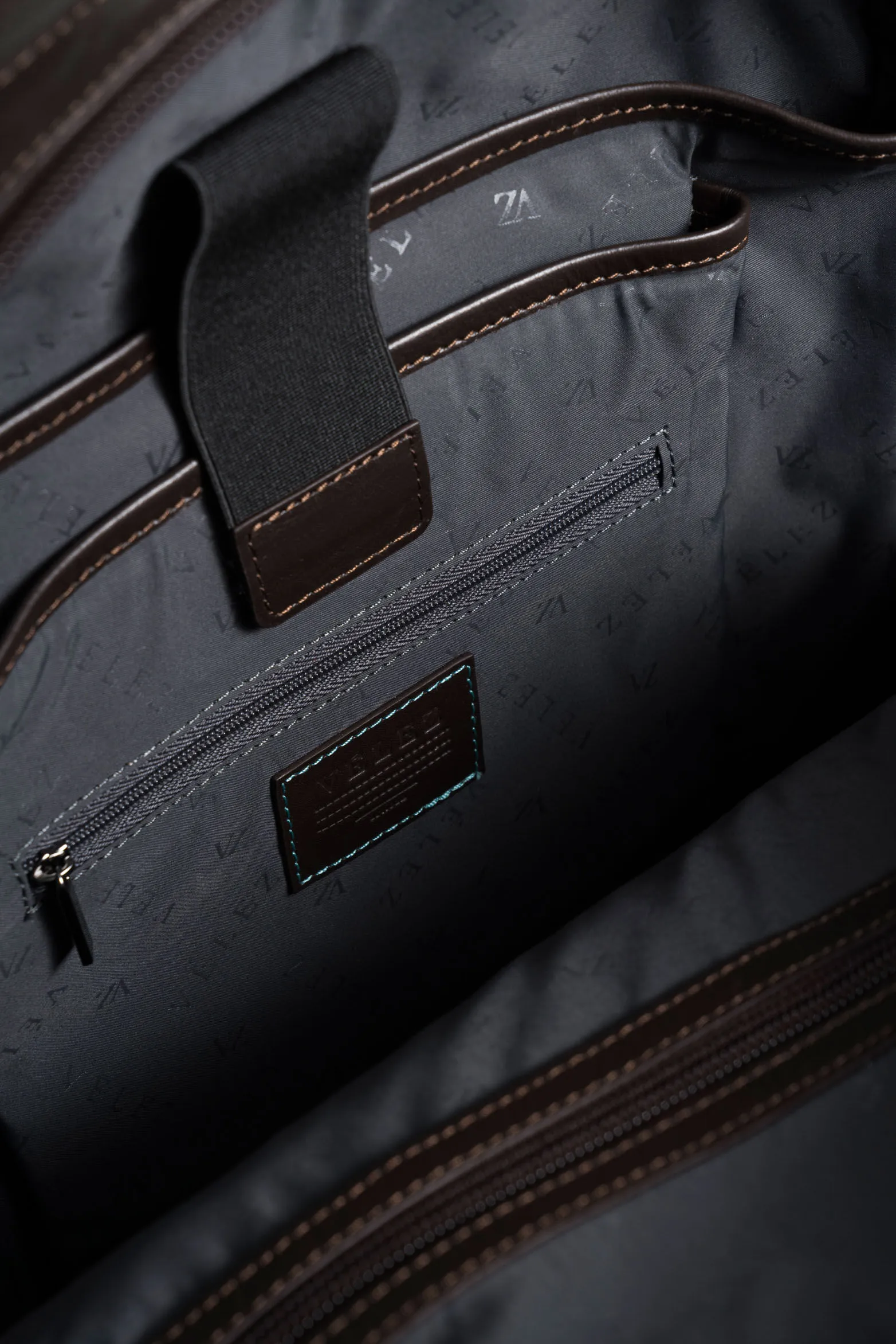 Morral waterproof 2 de cuero para hombre cremallera bidireccional