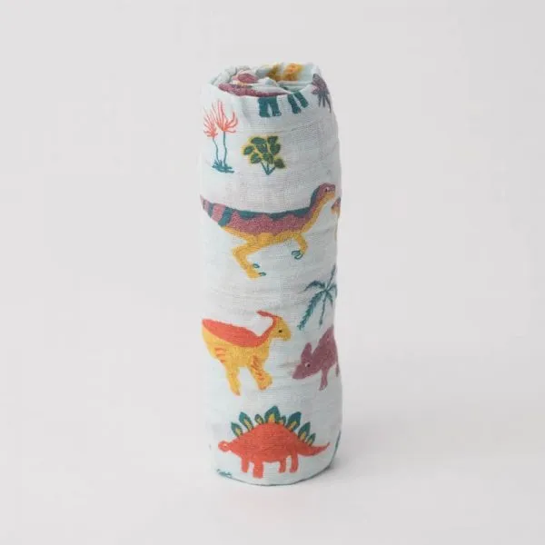 Muselina Little Unicorn Embroidosaurus
