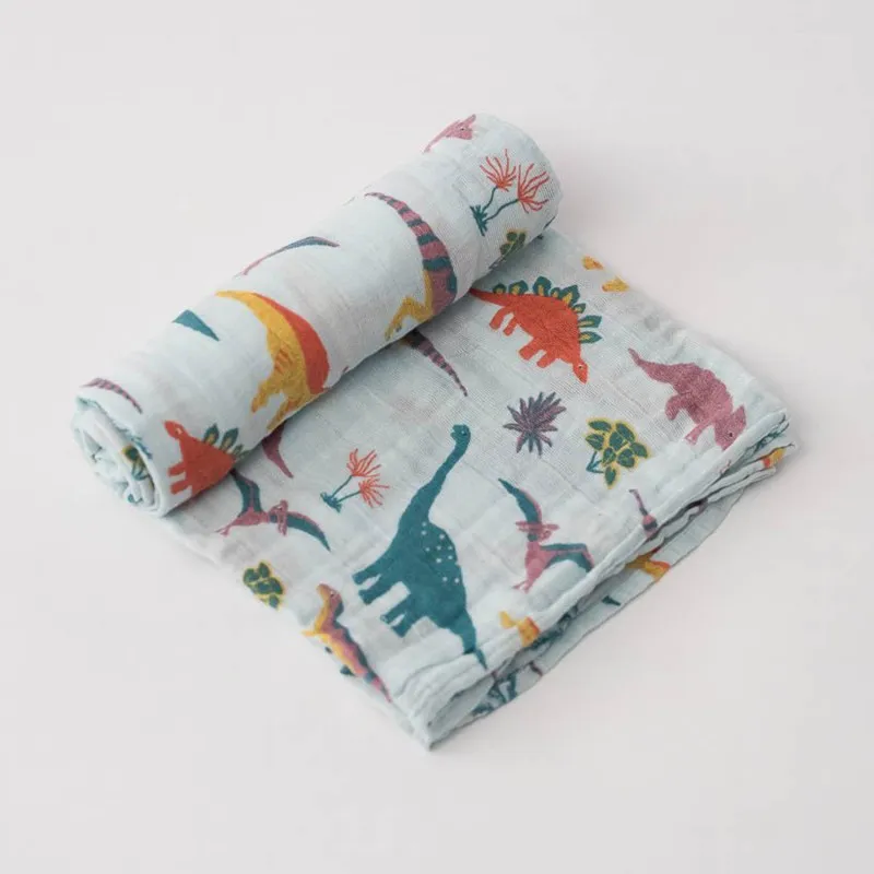 Muselina Little Unicorn Embroidosaurus