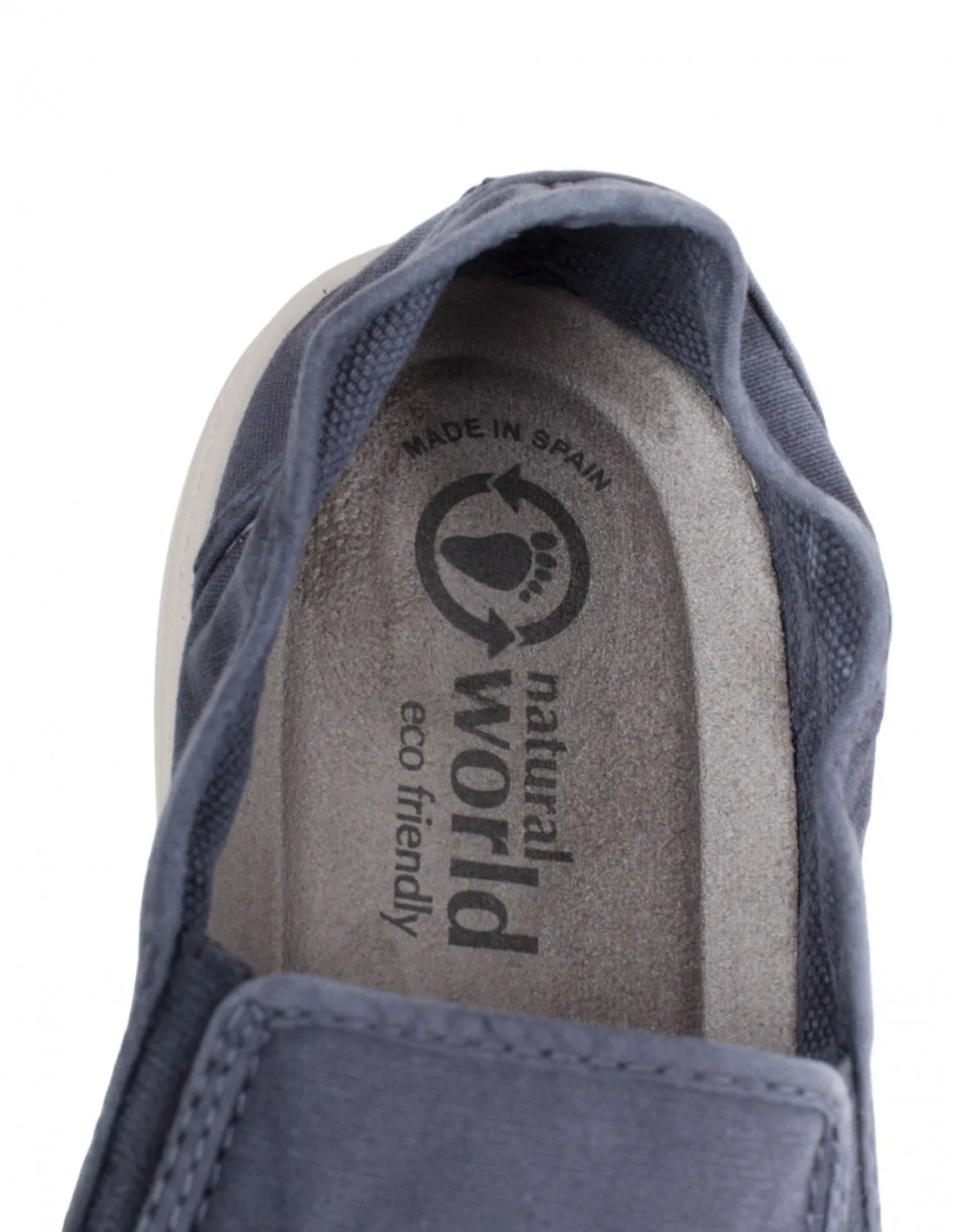 NATURAL WORLD ZAPATILLAS SLIPON AZUL