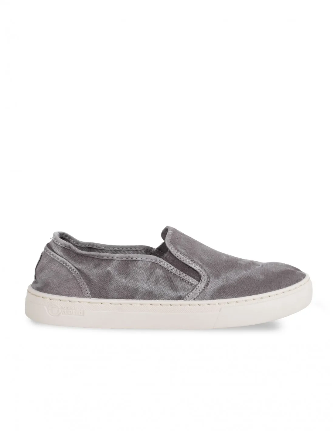 NATURAL WORLD ZAPATILLAS SLIPON GRIS