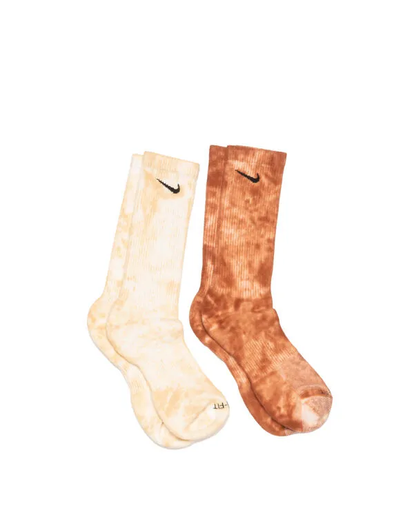 NIKE EVERYDAY PLUS CUSHIONED TIEDYE CREW 2 PAIRS