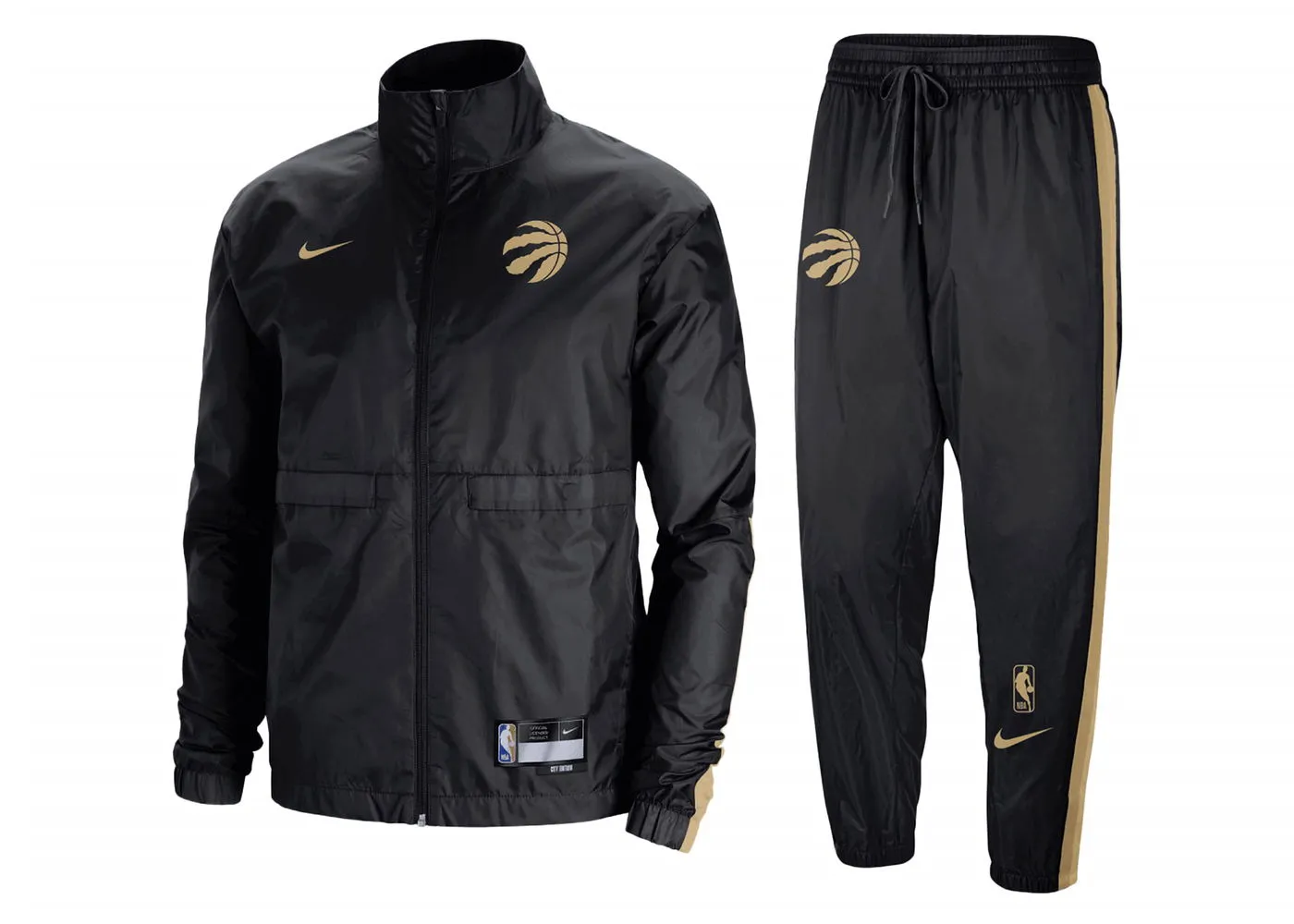 Nike NBA Toronto Raptors Courtside City Edition Tracksuit Core Black