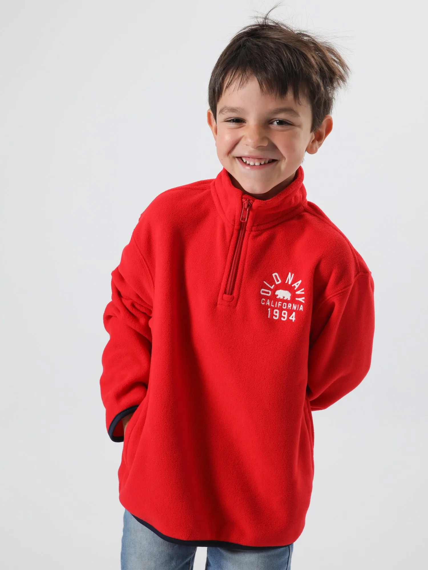 OLD NAVY Polar con Medio Cierre Old Navy Niño