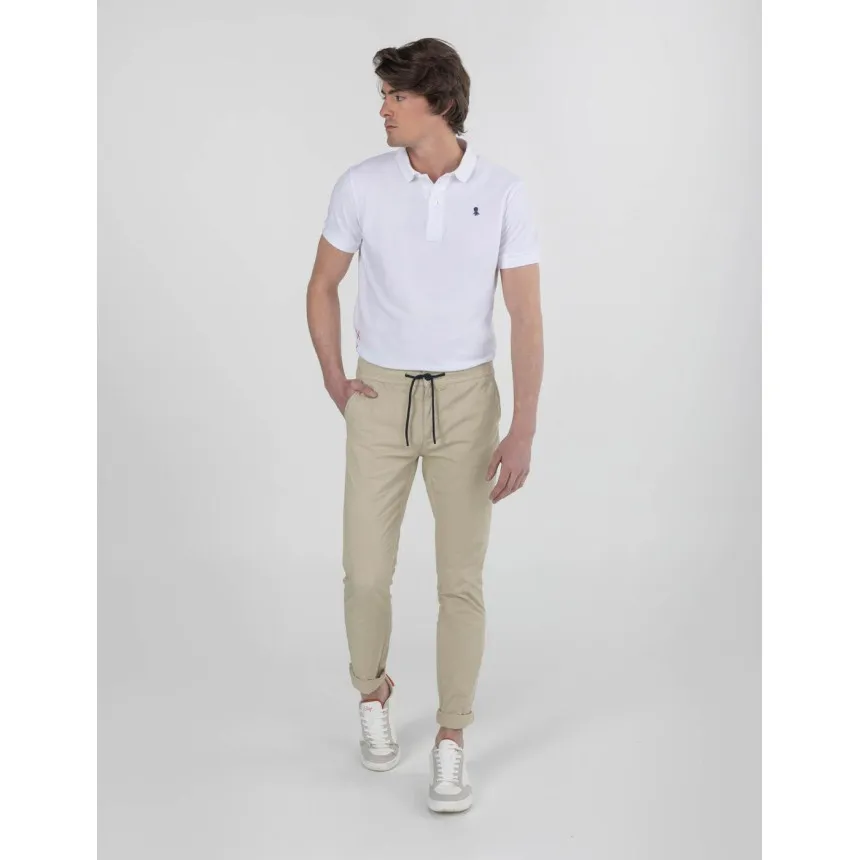 Pantalon El Pulpo Jogger Para Hombre en Beige