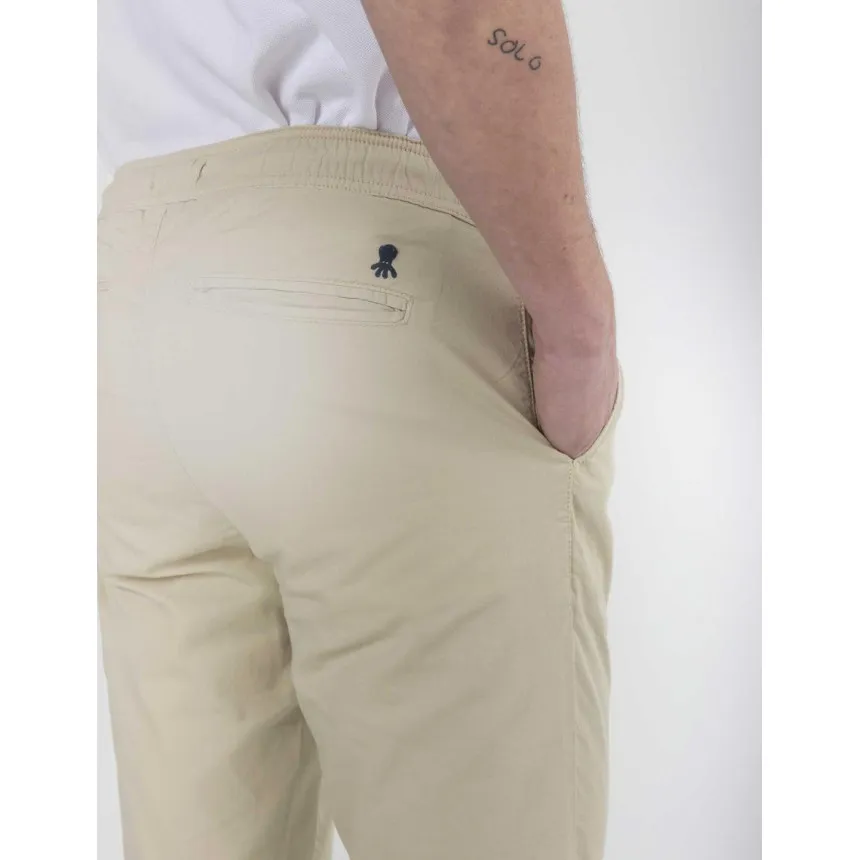 Pantalon El Pulpo Jogger Para Hombre en Beige