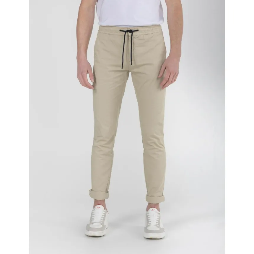 Pantalon El Pulpo Jogger Para Hombre en Beige