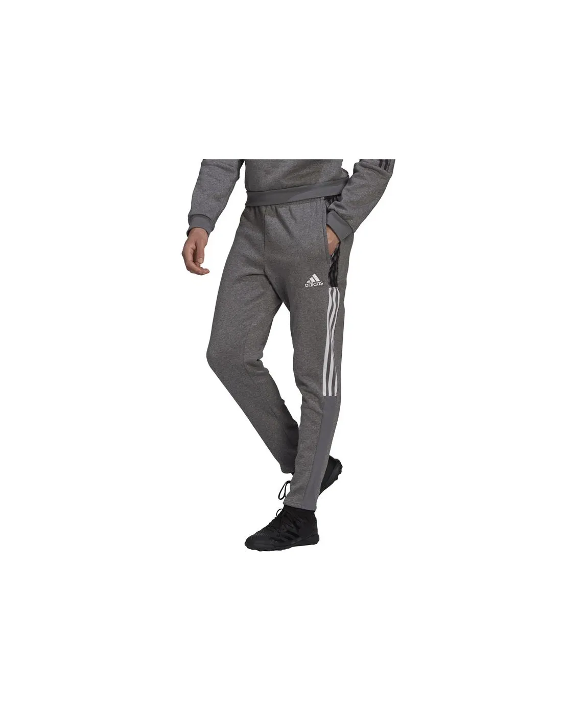 Pantalones de fútbol adidas Tiro 21 M Grey