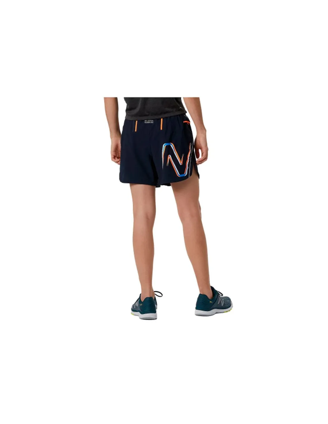 Pantalones New Balance Graphic Impact Run 5 Inch Hombre BL