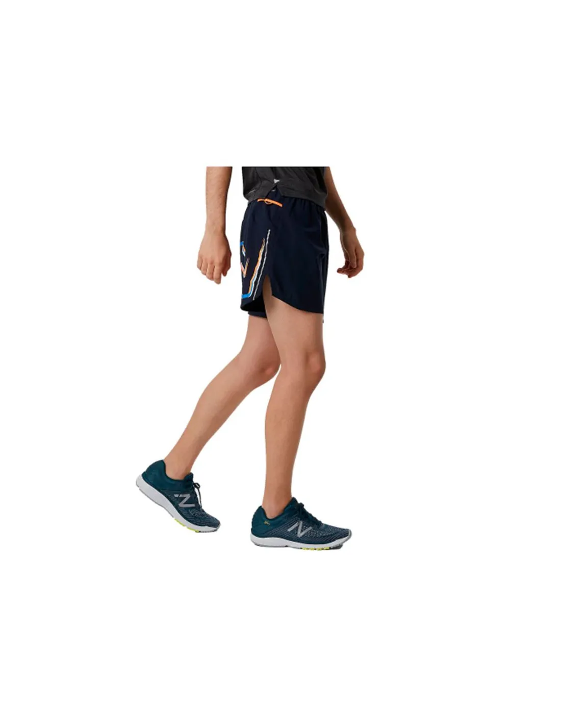 Pantalones New Balance Graphic Impact Run 5 Inch Hombre BL