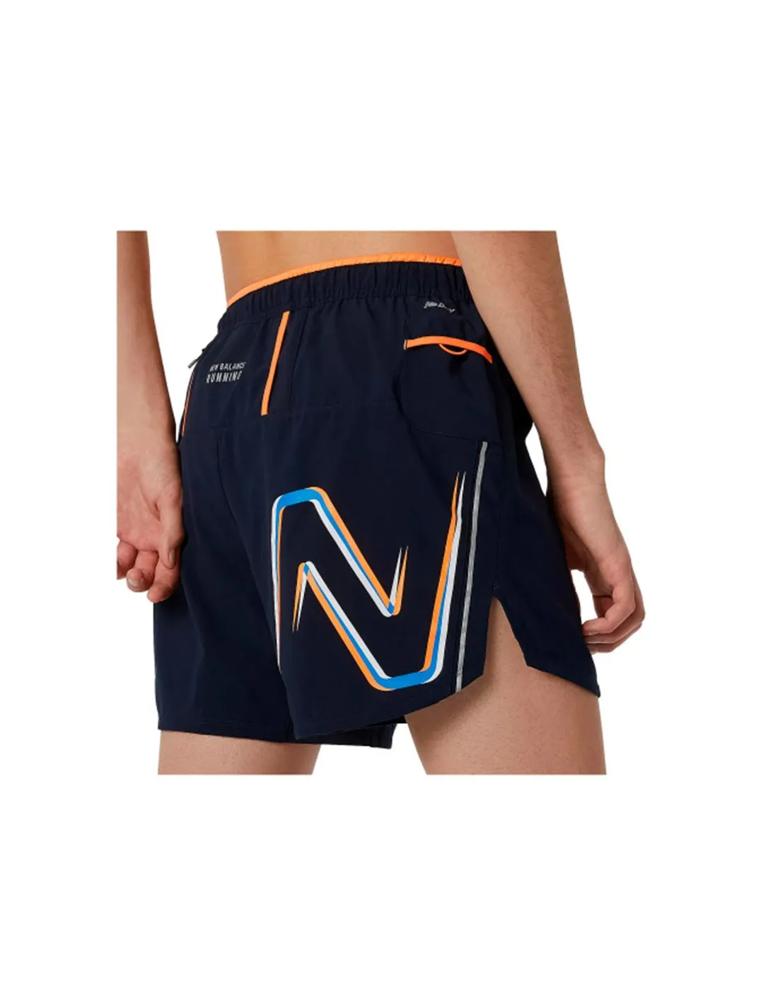 Pantalones New Balance Graphic Impact Run 5 Inch Hombre BL