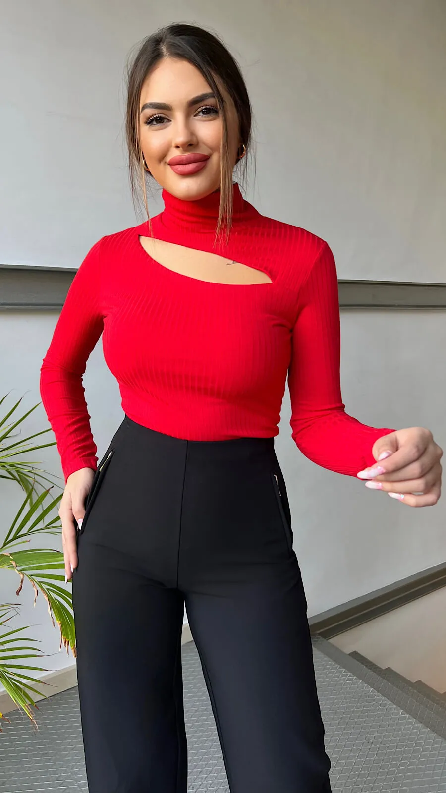 Pantalón Cropped Cremallera