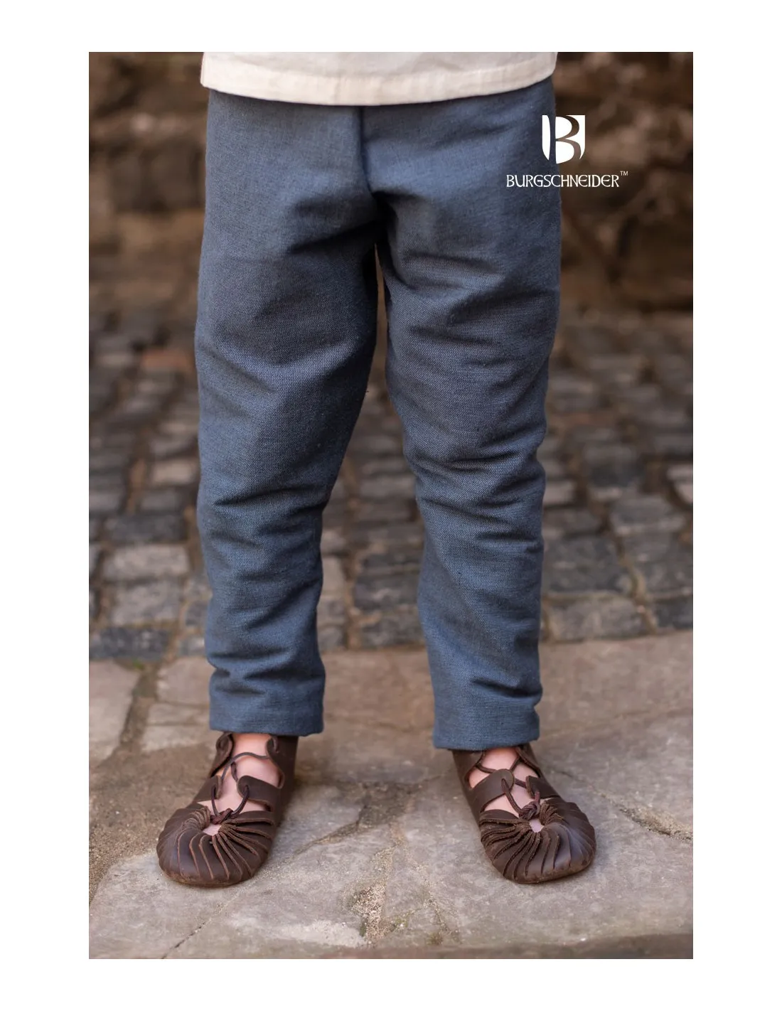 Pantalón medieval niño Ragnarsson gris