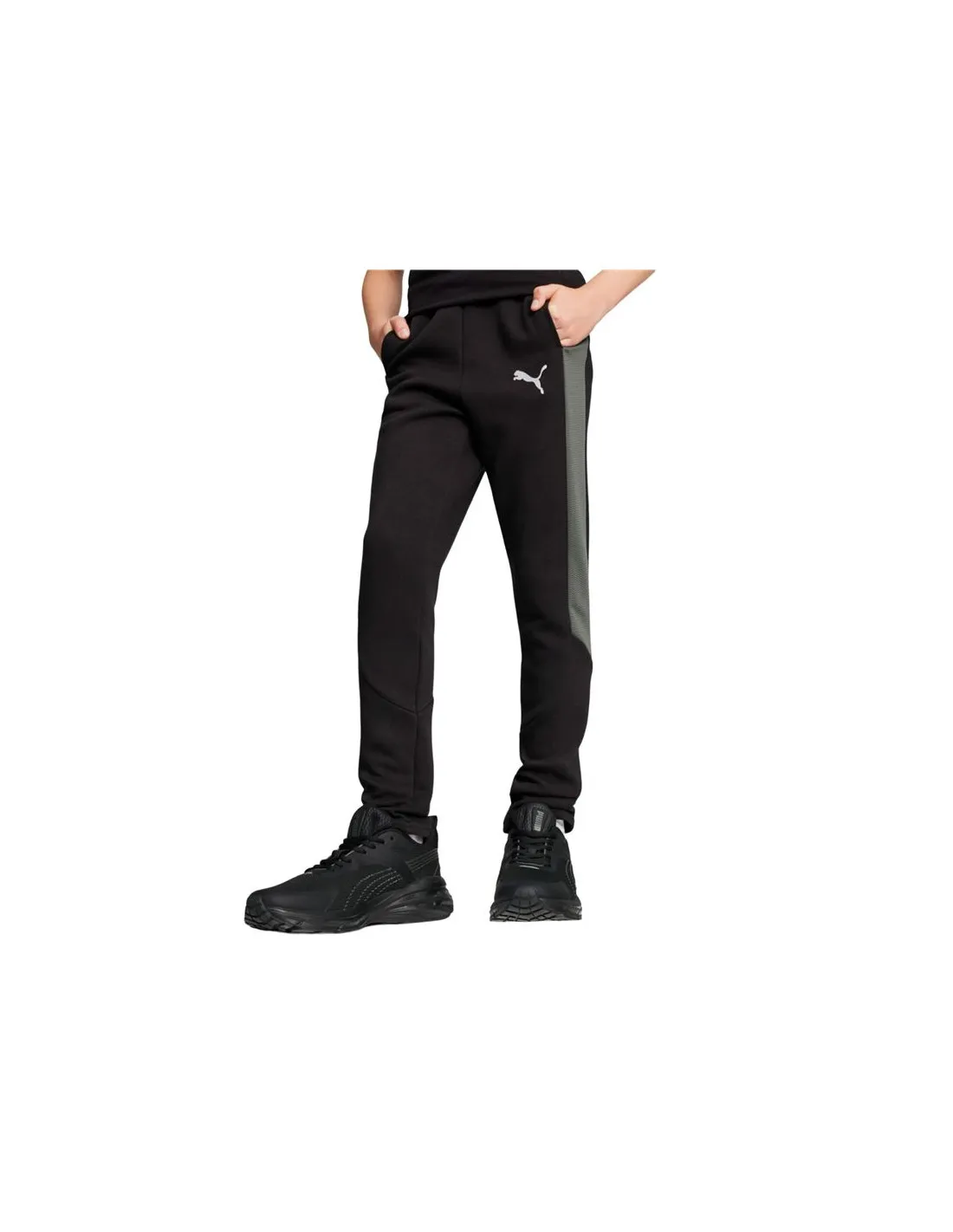 Pantalón Puma EVOSTRIPE Negro Infantil