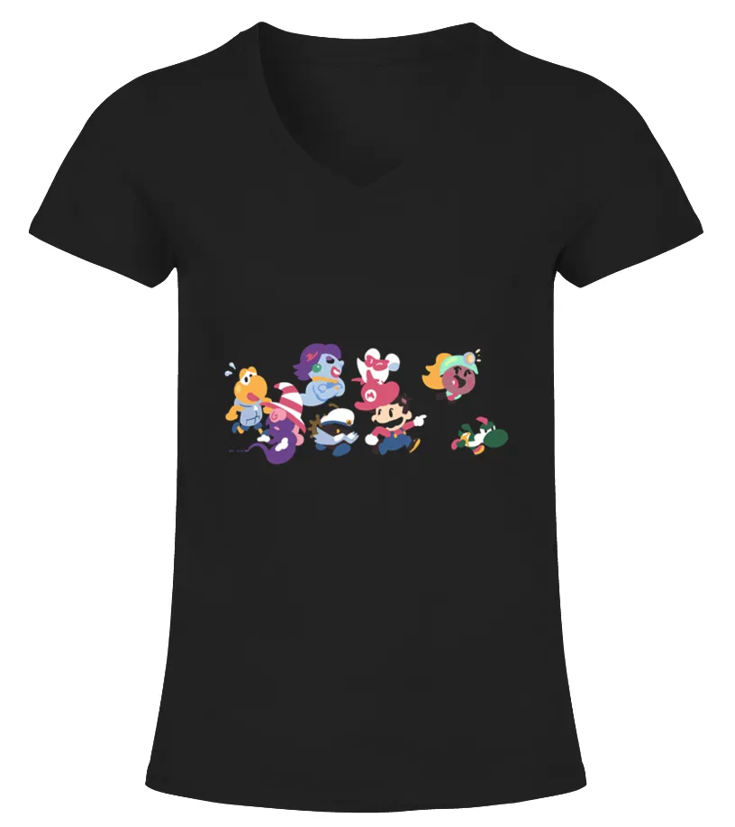 Paper Mario  Off To Adventure Camiseta cuello pico Mujer