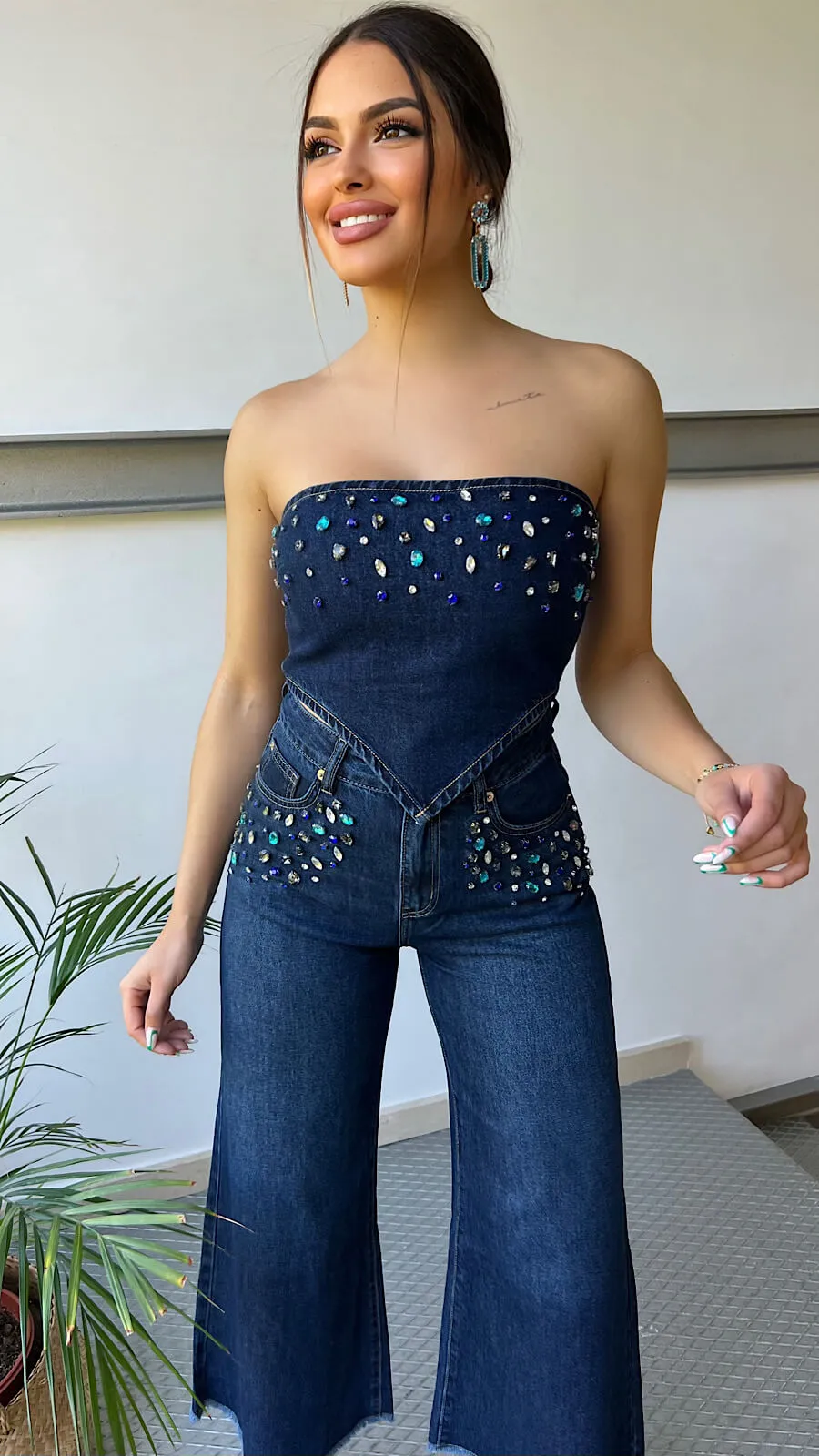 Pendiente Joya Azul