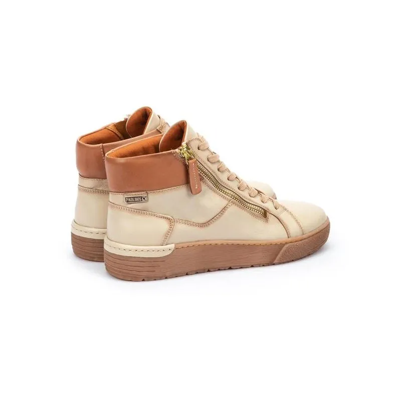 PIKOLINOS VITORIA W0T7559C2 MARFIL Y CUERO BOTíN PLANO MUJER