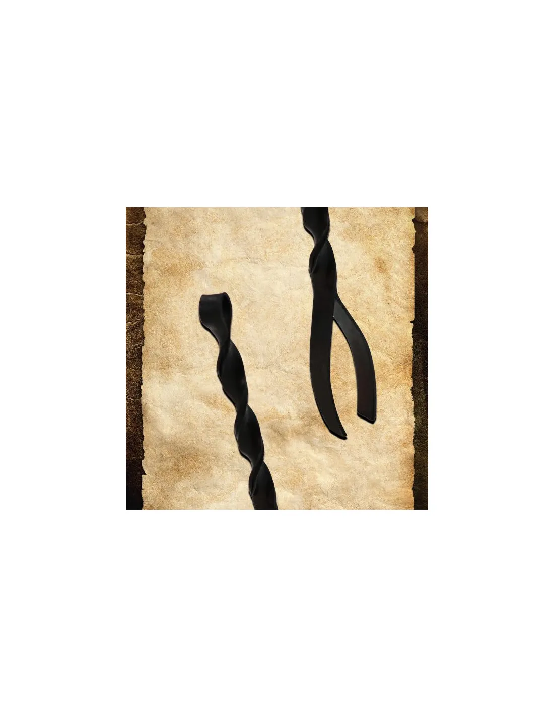 Pinza medieval de hierro forjado