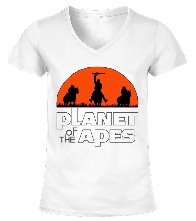Planet of the Apes 15 WT Camiseta cuello pico Mujer