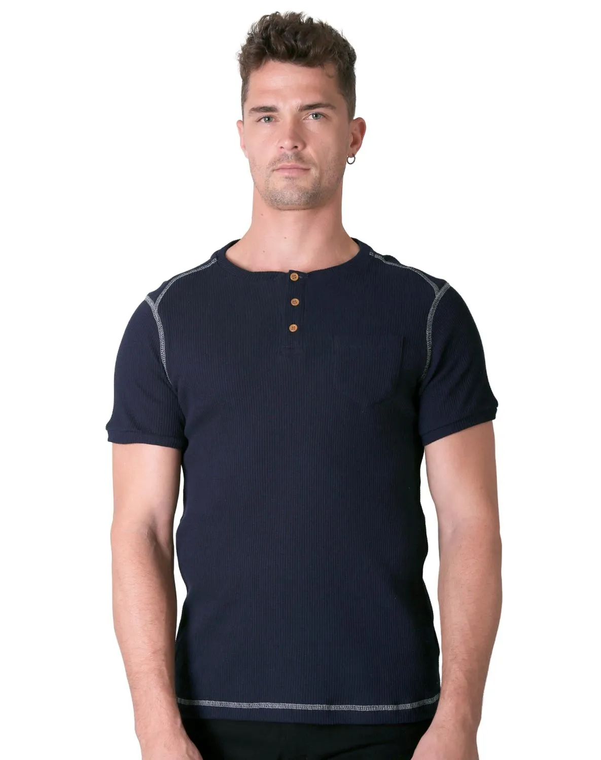 Playera Hombre Moda Camiseta Azul Stfashion 71604424