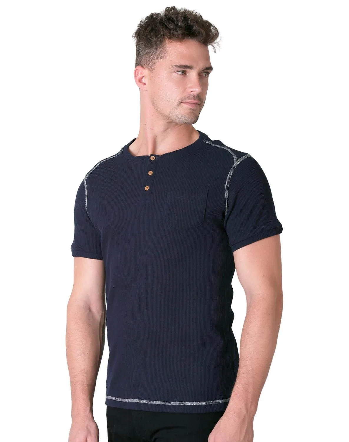 Playera Hombre Moda Camiseta Azul Stfashion 71604424