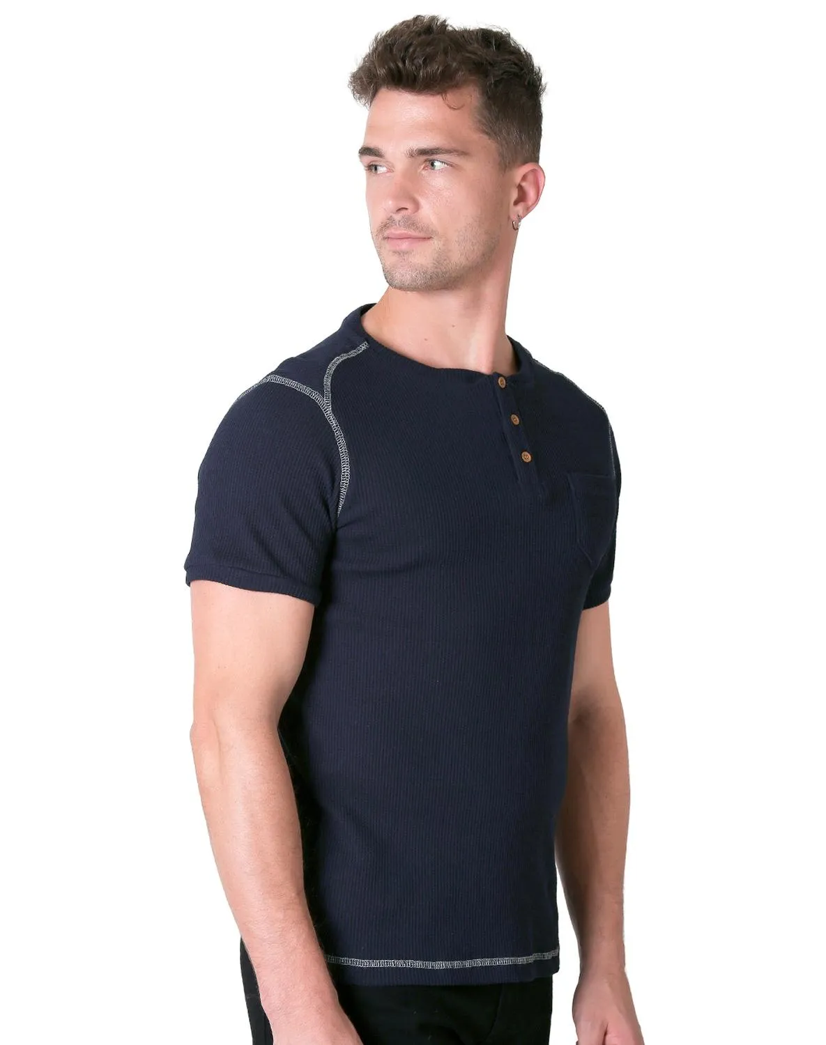 Playera Hombre Moda Camiseta Azul Stfashion 71604424