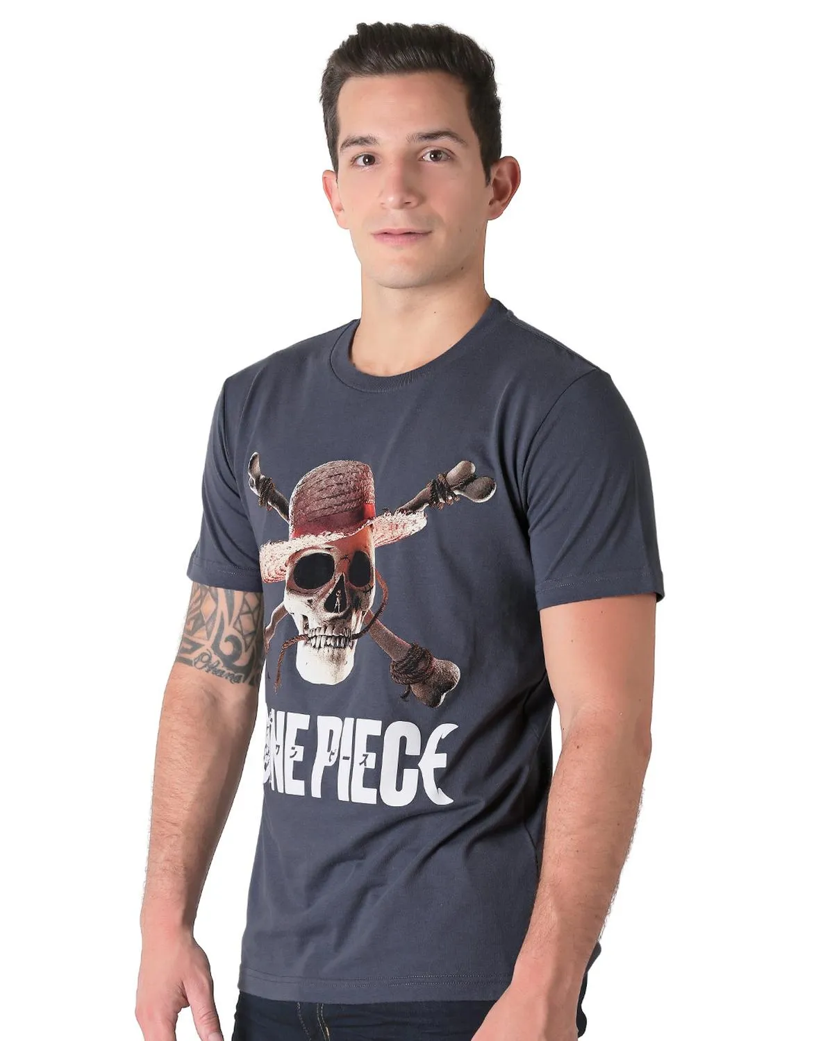 Playera Hombre Moda Camiseta Gris Anime 58204816
