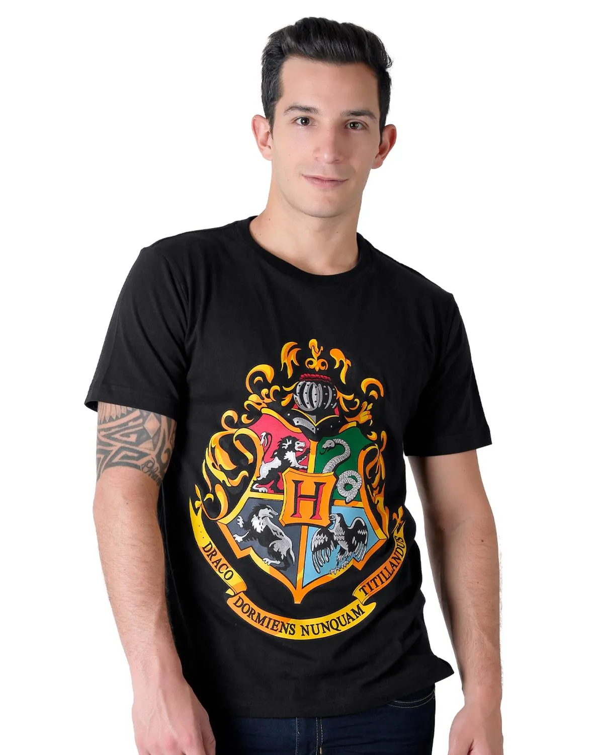 Playera Hombre Moda Camiseta Negro Harry Potter 58204824