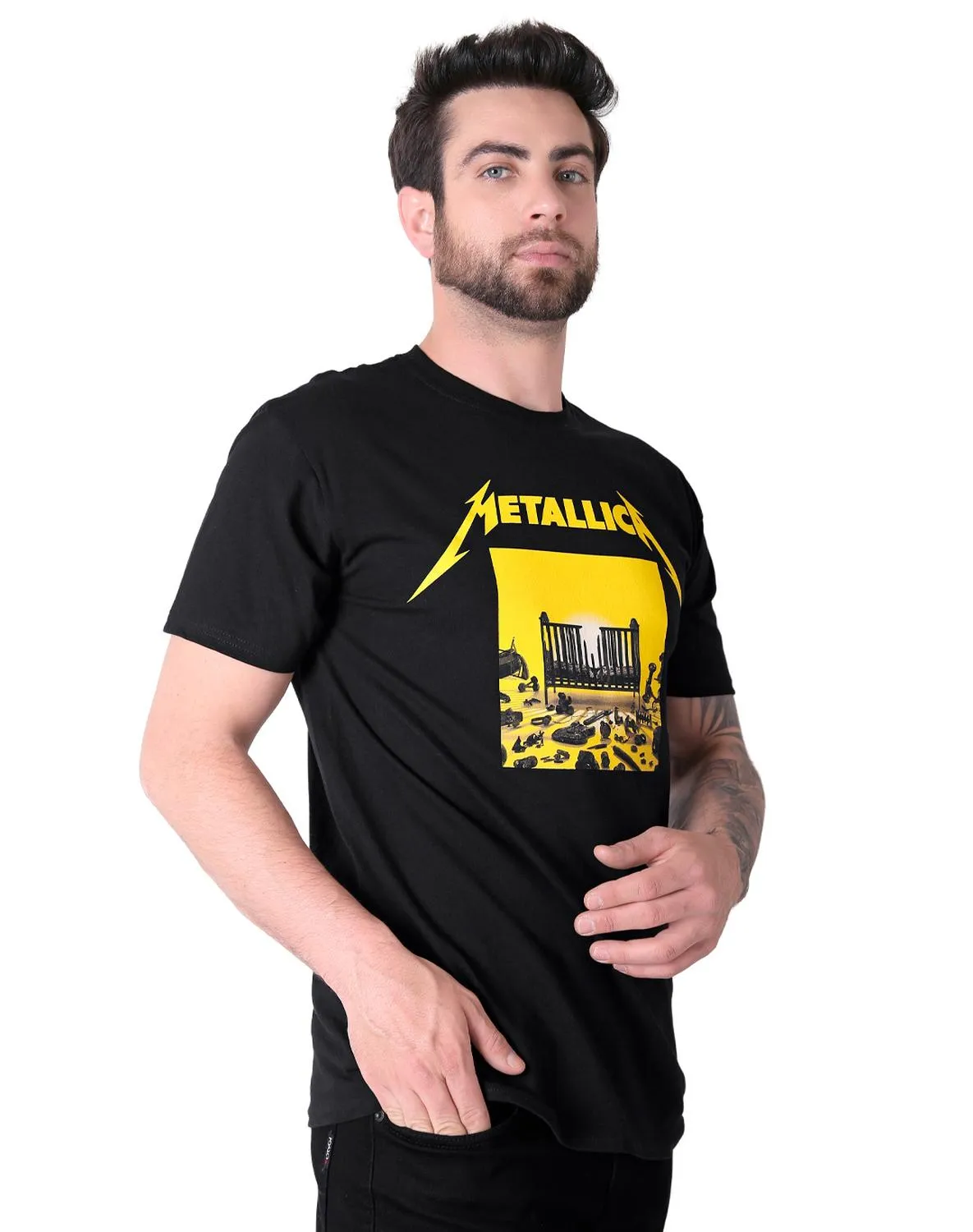 Playera Hombre Moda Camiseta Negro Toxic 51604807