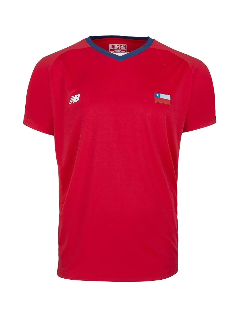 Polera Chile Hombre New Balance Roja