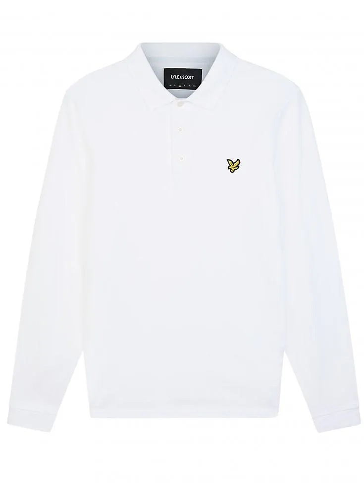POLO DE MANGA LARGA LYLE & SCOTT PARA HOMBRE  BLANCO