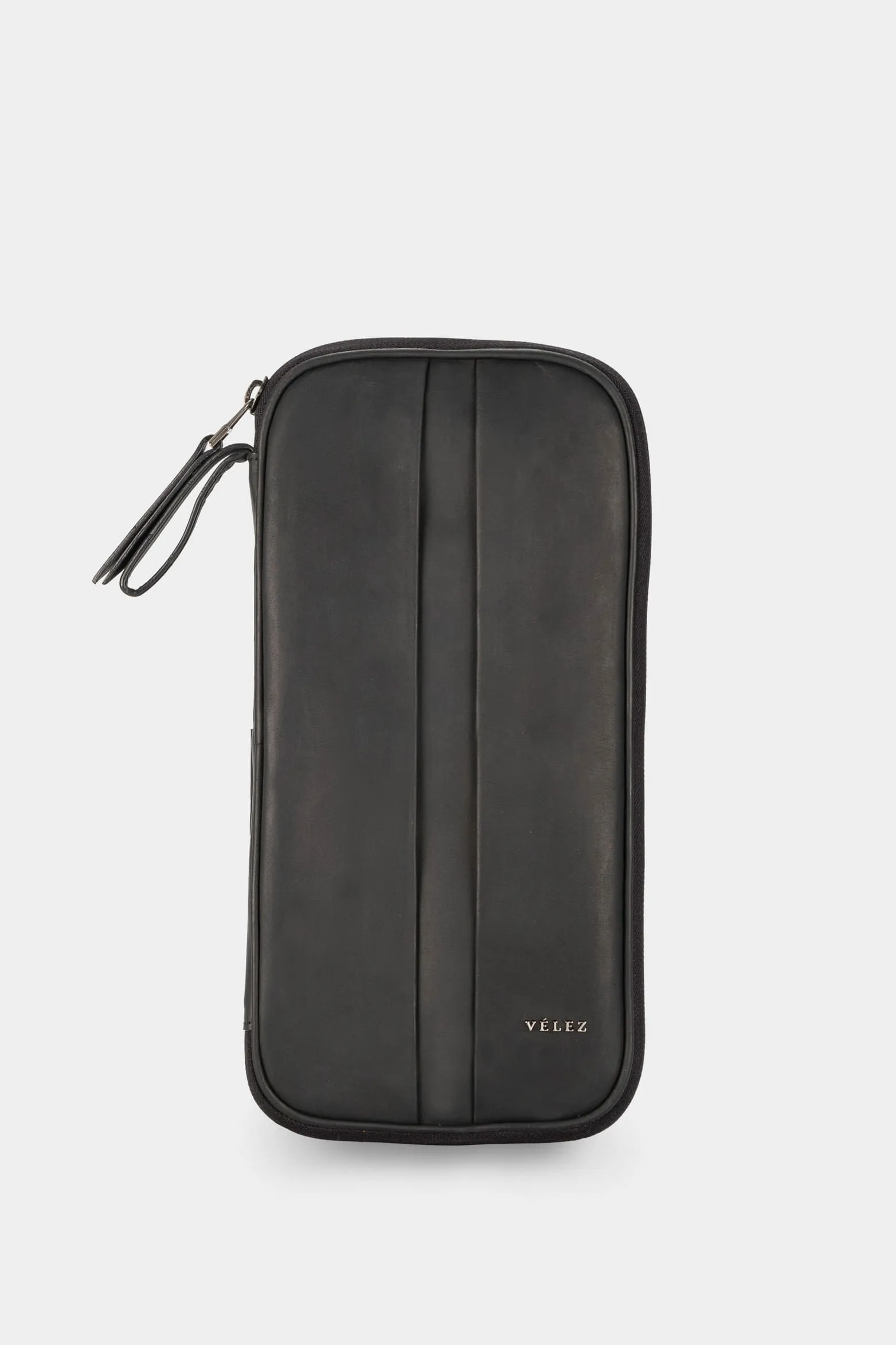 Porta pasaporte de cuero para hombre ibis Negro