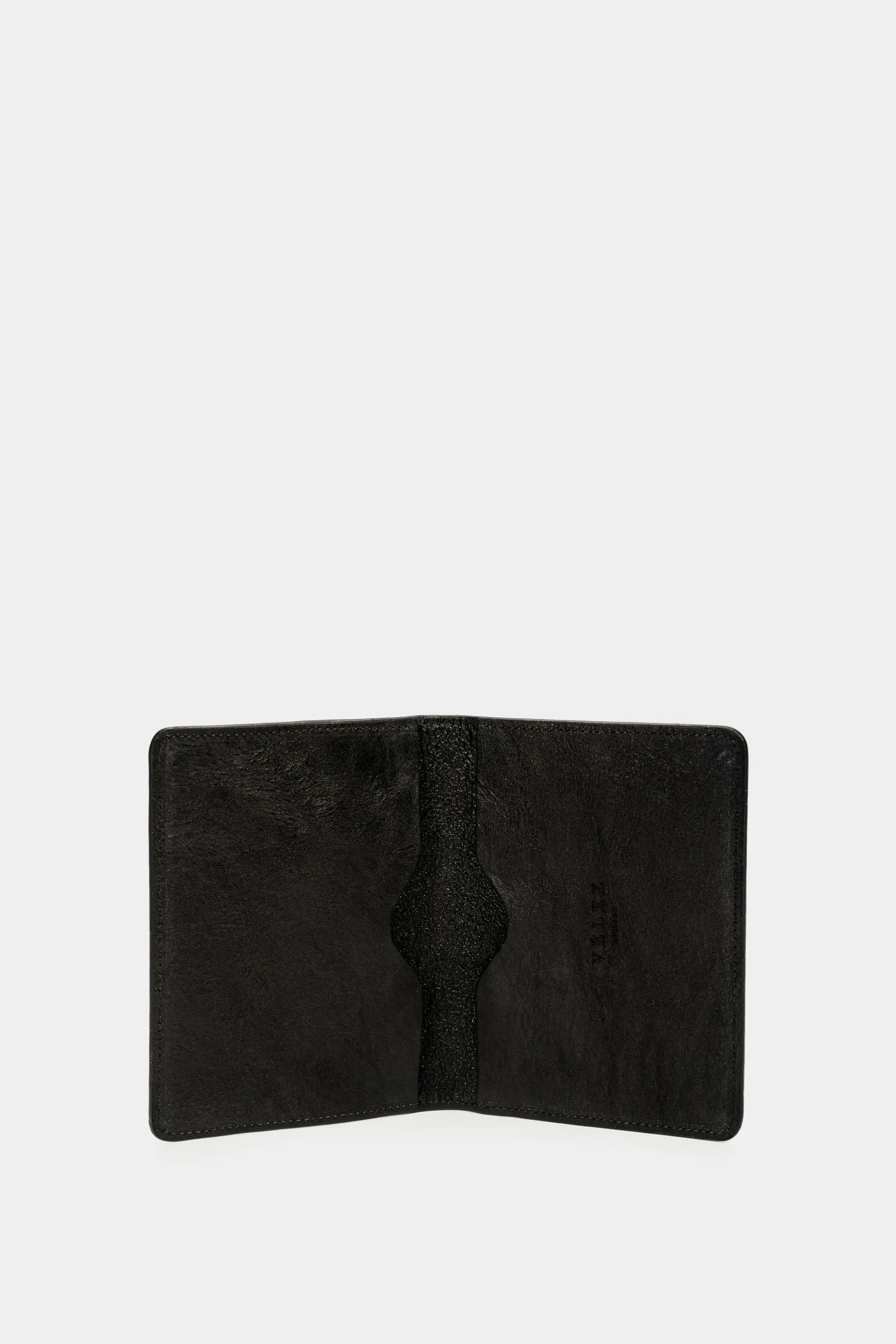 Porta pasaporte travel 2.0 de cuero para hombre efecto envejecido Negro