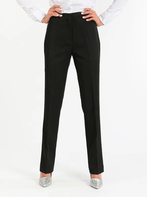 Radaus Pantalón clásico de pierna recta para mujer