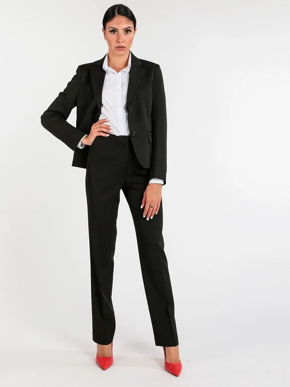 Radaus Pantalón clásico de pierna recta para mujer