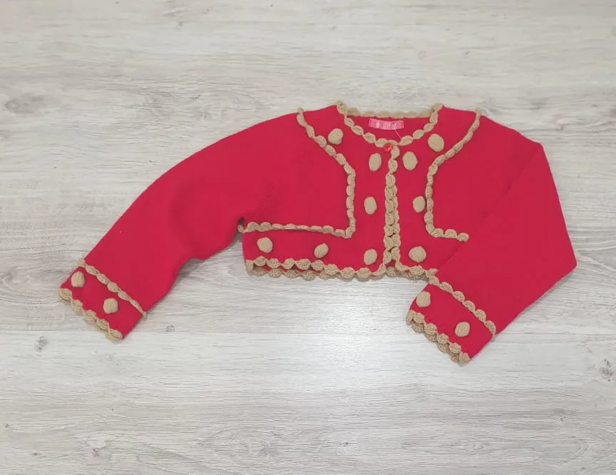 Rebeca punto Nini Moda Infantil Roja/camel