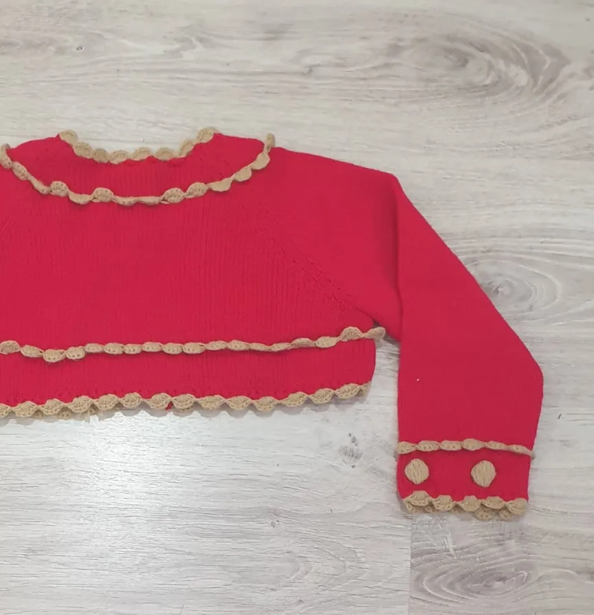 Rebeca punto Nini Moda Infantil Roja/camel