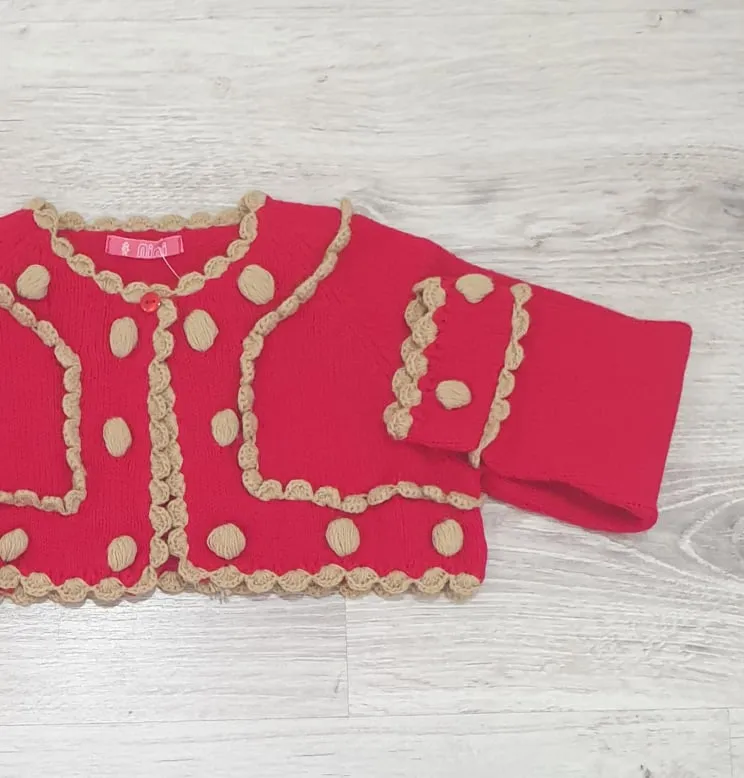 Rebeca punto Nini Moda Infantil Roja/camel