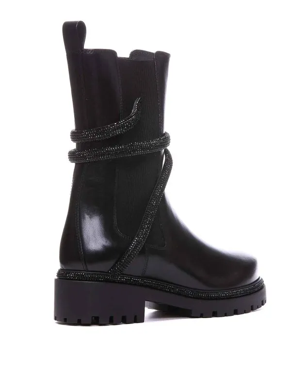 RENE CAOVILLA BOTINES  NEGRO