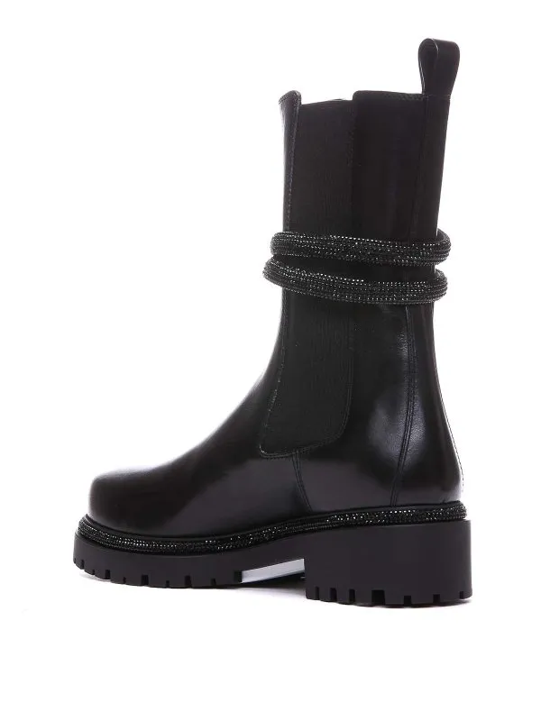 RENE CAOVILLA BOTINES  NEGRO
