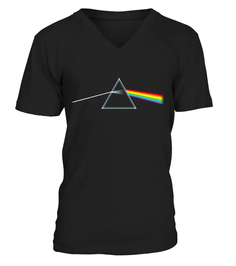 RK70S003BK. PINK FLOYD  THE DARK SIDE OF THE MOON CAMISETA CUELLO EN V UNISEX