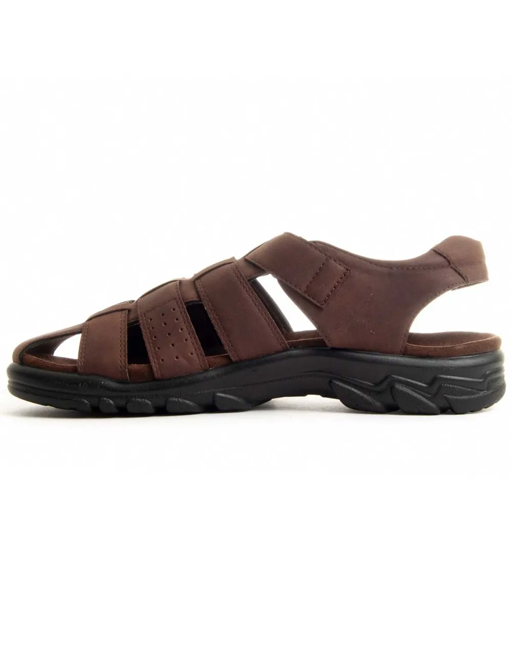 Sandalia De Piel Para Hombre  Montevita  Sarandal7  87235 Marrón