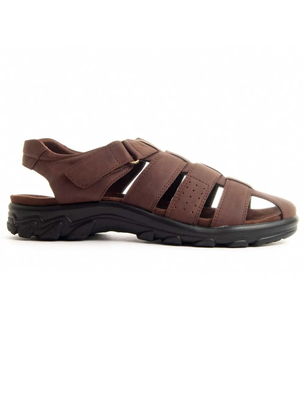 Sandalia De Piel Para Hombre  Montevita  Sarandal7  87235 Marrón