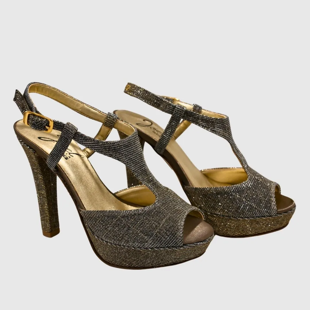 Sandalia Glitter marrón | Joel A1010
