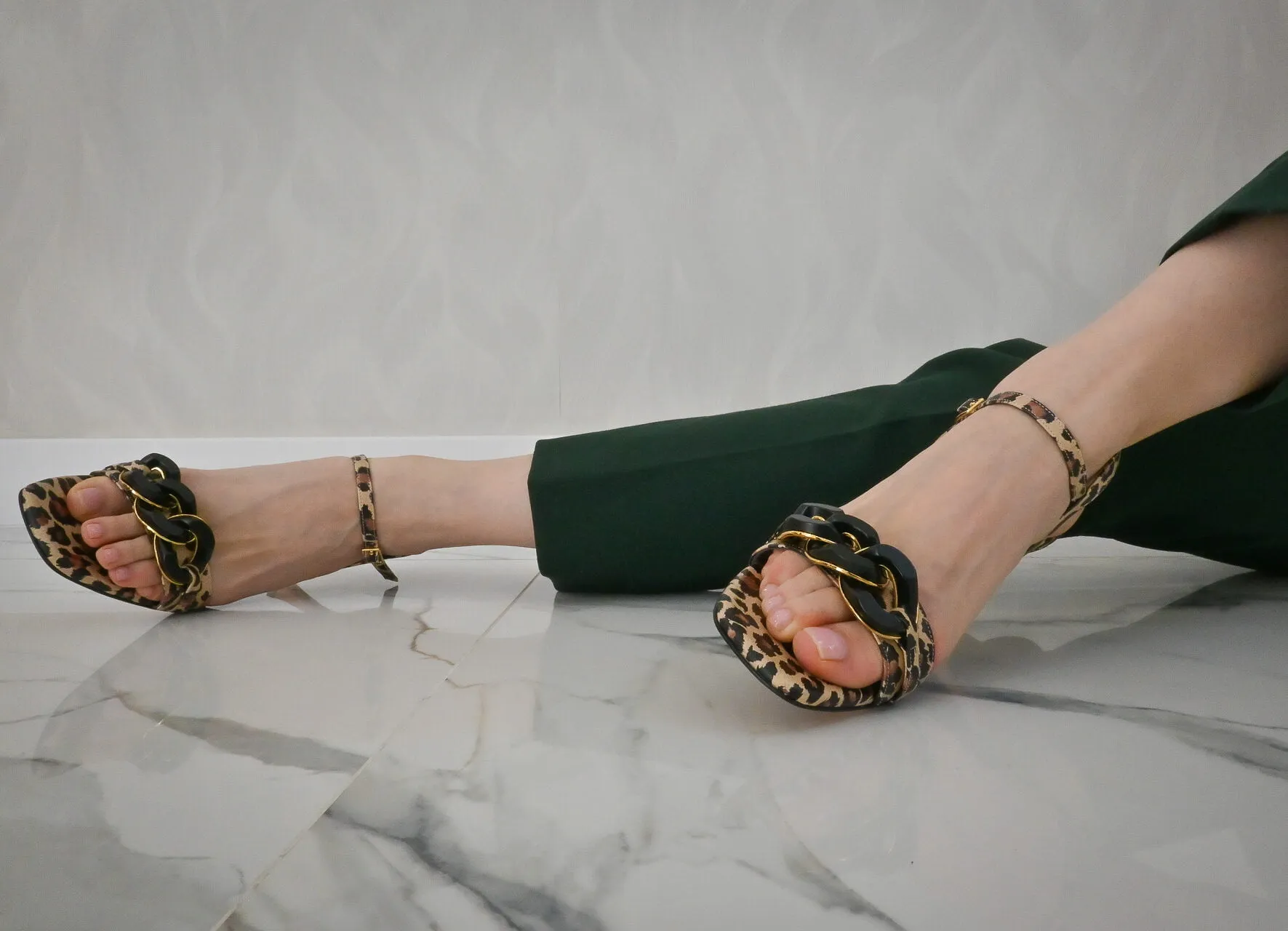 Sandalia leopardo – animal print | Albano 5230