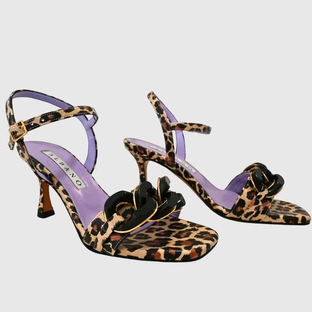 Sandalia leopardo – animal print | Albano 5230