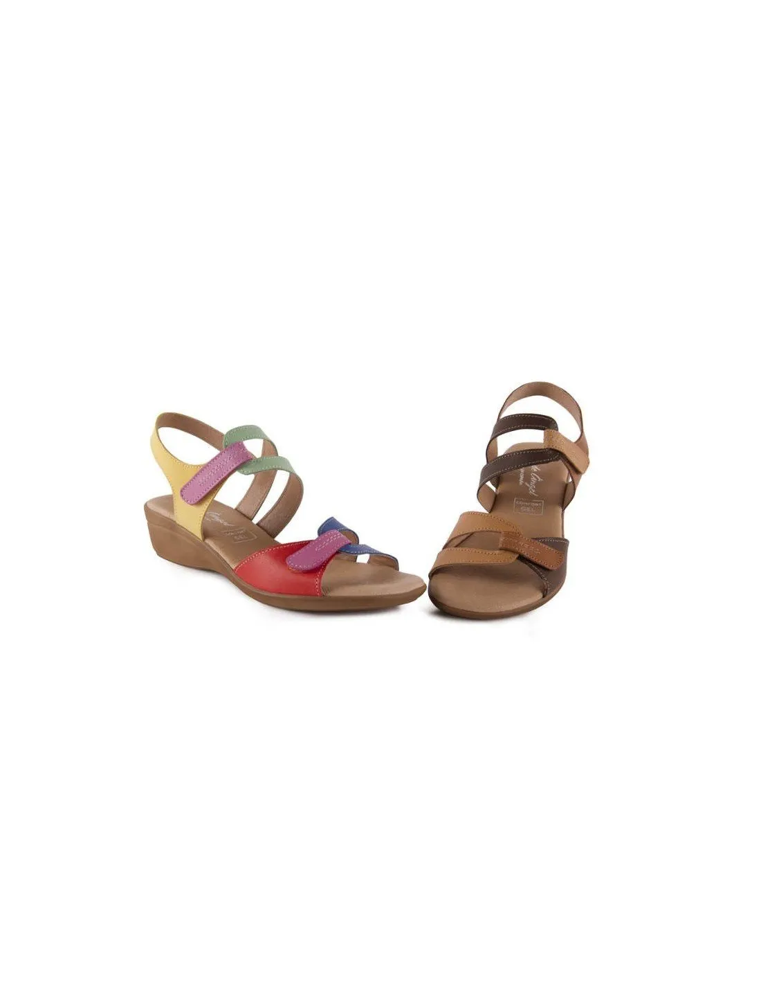 Sandalias cómodas gel velcro