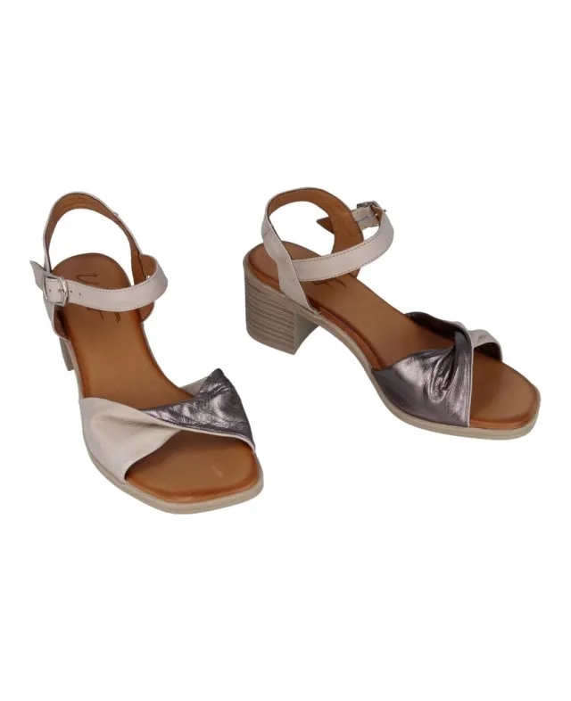 SANDALIAS DE PIEL COMBINADA W&F DOUBLEFACE 21501