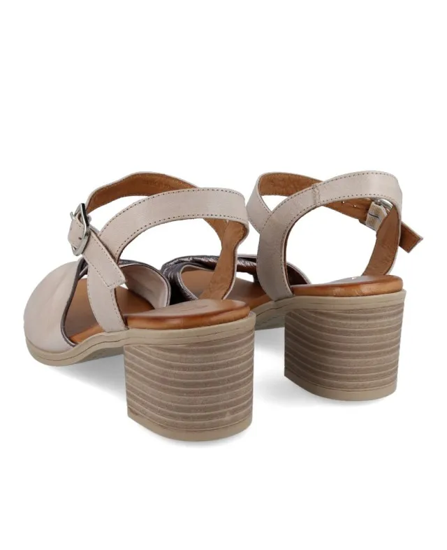 SANDALIAS DE PIEL COMBINADA W&F DOUBLEFACE 21501