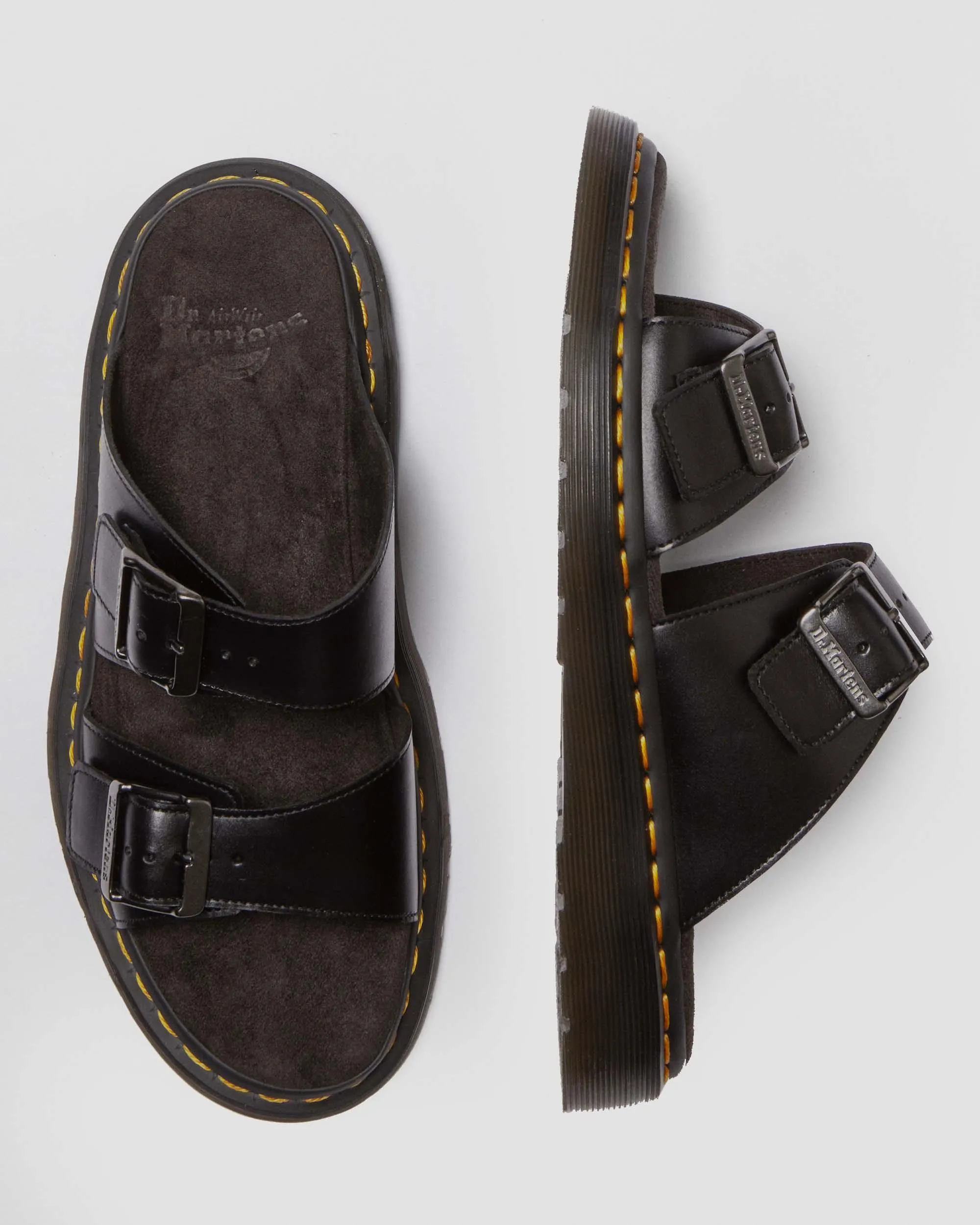 Sandalias Josef de piel con hebilla